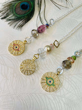 Load image into Gallery viewer, Green Evil Eye Amulet Necklace